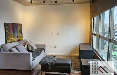 Apartamento 1 dormitório (90m²), 1 suíte, mobiliado, 2 vagas. maxhaus berrini