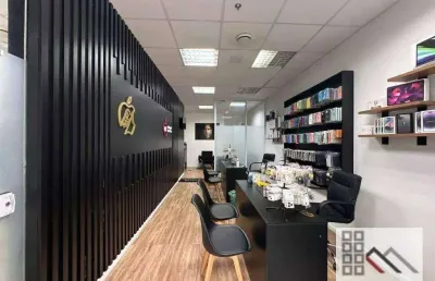 Conjunto comercial (70m²), 2 banheiros, terraço, 2 vagas. a 200 metros do shopping morumbi
