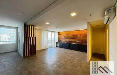 Conjunto comercial (244m²), 4 banheiros, 10 vagas. no centro de alphaville