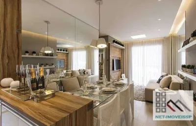 Apartamento 2 dormitórios (51,40m²), 1 vaga, terraço. próximo a estação do metrô vila matilde