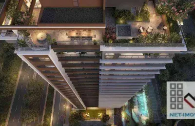 Apartamento 3 dormitórios (141m²), 3 suítes, terraço, 2 vagas. a 1 minuto a pé da estação aacd-servidor