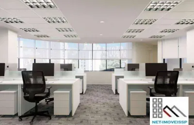 Compra com renda garantida. conjunto comercial (288,07m²), 6 banheiros, 5 vagas, totalmente equipado e mobiliado