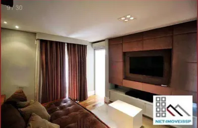 Apartamento 2 dormitórios (157m²), 2 suítes, mobiliado, 3 vagas. próximo do parque do ibirapuera