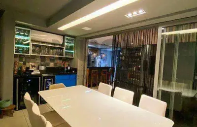 Apto 3  dorms (128m²), 1 suite, mobiliado, 2 vagas, varanda. próximo da estação campo belo do metrô