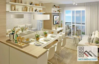 Apartamento 2 dormitórios (50,27m²), 1 banheiro, 1 vaga, terraço. próximo do shopping metrô tatuapé