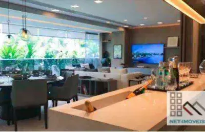 Apartamento 4 dorms (225m²), 4 suites, 4 vagas, terraço gourmet. próximo da estação campo belo