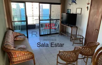 Apartamento no guaruja -  vista para o mar -  100m da praia - andar alto - 107 m2