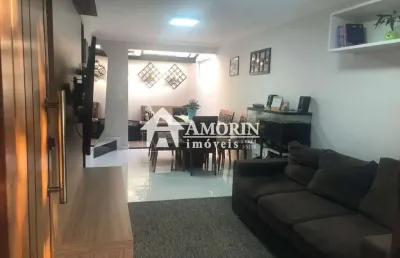 Sobrado em condomíno, com 100m2 no fazendinha, curitiba - pr