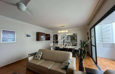 Apartamento com 3 dormitórios para alugar, 148 m² por r$ 6.008,00/mês - barra funda - guarujá/sp