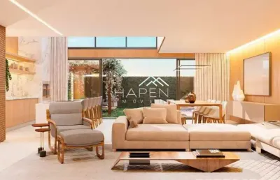 Casa em condomínio fechado com 3 quartos à venda na rua professor dario garcia, --, vista alegre, curitiba por r$ 2.245.000