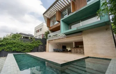 Casa em condomínio fechado com 4 quartos à venda na rua tambaquis, --, alphaville graciosa, pinhais por r$ 8.900.000