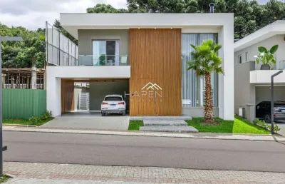 Casa em condomínio fechado com 3 quartos à venda na avenida cândido hartmann, --, santo inácio, curitiba por r$ 3.989.000
