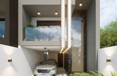 Casa com 3 quartos à venda na jayme canet, --, santa quitéria, curitiba por r$ 955.000