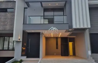 Casa em condomínio fechado com 3 quartos à venda na rua fernando de noronha, --, santa cândida, curitiba por r$ 1.320.000