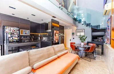 Loft com 1 quarto à venda na rua alferes ângelo sampaio, --, bigorrilho, curitiba por r$ 950.000