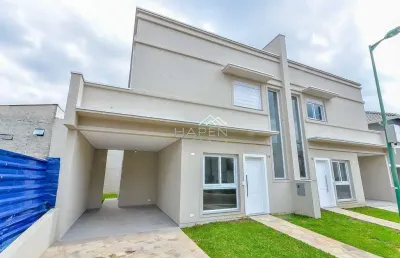 Casa em condomínio fechado com 3 quartos à venda na rua joão dembinski, --, campo comprido, curitiba por r$ 1.140.000