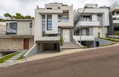 Casa em condomínio fechado com 4 quartos à venda na rua luiz kula, --, santo inácio, curitiba por r$ 2.890.000