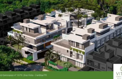 Casa em condomínio fechado com 3 quartos à venda na rua brigadeiro arthur carlos peralta, --, boa vista, curitiba por r$ 1.990.000