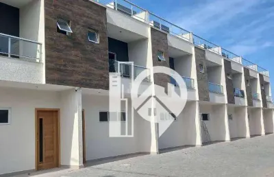 Triplex em condomínio fechado, 138m² - 3 dormitórios - massaguaçu - caraguatatuba/sp