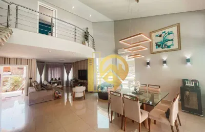 Luxuoso sobrado  com 4 suítes à venda, 400 m² - jardim coleginho - jacareí/sp