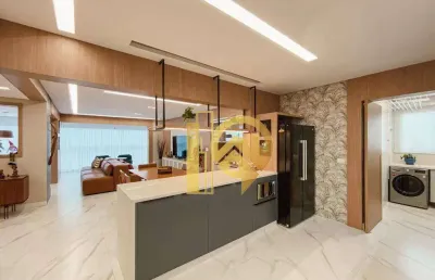 Apartamento de alto padrão com 3 dormitórios à venda, 143 m² - porto novo - caraguatatuba/sp