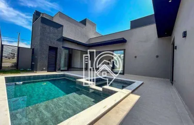 Casa com 3 dormitórios à venda, 160 m² no condomínio terras do vale - caçapava/sp