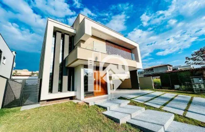 Casa com piscina em frente praça, 374m2, 5 suítes à venda condomínio alphaville - sjcampos/sp
