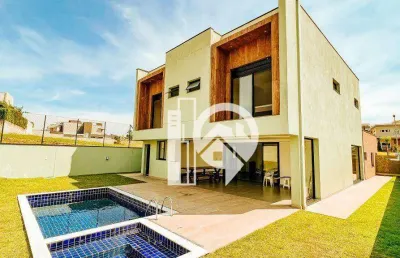 Casa com 4 suítes à venda em frente praça central, 350 m² condomínio alphaville ii - são josé dos campos/sp
