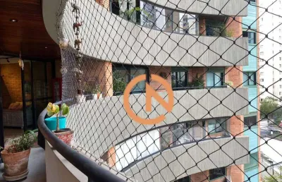 Apartamento moema com amplo living e varanda, 4 dormitórios, 1 suíte e 3 vagas