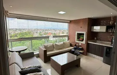 Apartamento mobiliado no edificio belle vie. planta de 134m²