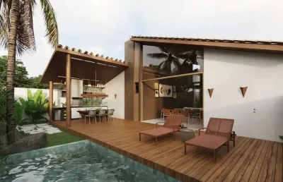 Casa em condomínio fechado com 3 quartos à venda na coroa vermelha, santa cruz cabrália  por r$ 620.000