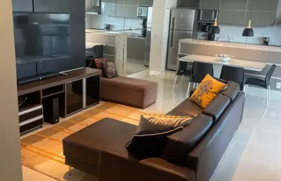 Apartamento para locaçao ou venda st marista com 3 suites  varanda com churrasqueira a carvao, vista para o parque areiao e a 50 m do parque mais verde da cidade