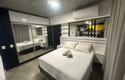 Flat novo riquissimo, instagramavel, predio mais moderno e tecnologico com piscina no rooftop