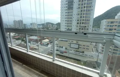 Lindo apartamento decorado de 2 dormitórios com suíte a venda no canto do forte em praia grande