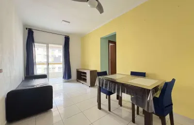 Apartamento com 1 dormitório com suiíte e sacada gourmet no bairro tupi em praia grande