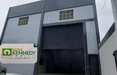 Galpão comercial de 350m² na melhor localização de praia grande-sp, bairro tude-  locação