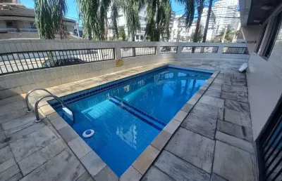 Apartamento à venda na guilhermina, praia grande-sp: 1 dormitório, 1 sala, 1 banheiro, 1 vaga, 51m² - lazer completo, localização privilegiada!