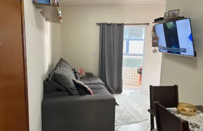 Apartamento à venda em praia grande-sp, boqueirão: 2 quartos, 1 sala, 1 banheiro, 1 vaga, 50m²! venha conferir!