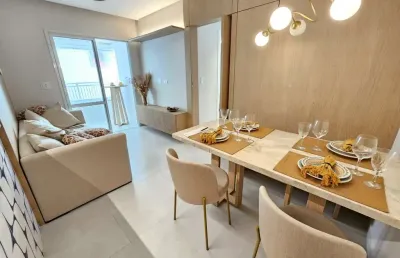 Imperdível apartamento à venda na guilhermina, praia grande-sp: 2 dormitórios, 1 suíte, 2 banheiros, 1 vaga, 63,02m².