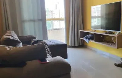 Apartamento à venda em praia grande-sp, tupi: 2 quartos, 1 suíte, 2 salas, 1 banheiro, 1 vaga de garagem, 78m².