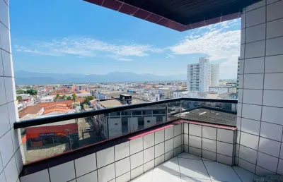 Apartamento à venda em praia grande-sp, bairro mirim! 2 quartos, 1 suíte, 1 sala, 1 banheiro, 1 vaga de garagem. 70m². venha conferir!
