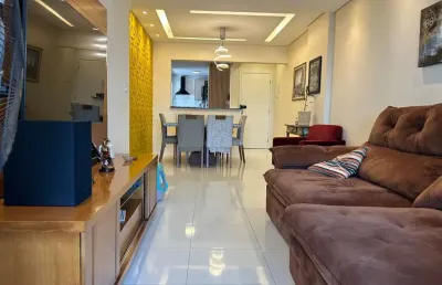 Imperdível oportunidade: apartamento à venda na aviação, praia grande-sp! 3 quartos, 2 suítes, 123m² e 2 vagas de garagem.