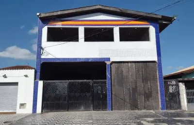 Excelente galpão comercial para locação em praia grande-sp, bairro sítio do campo, com 2 banheiros e 380m² de área!