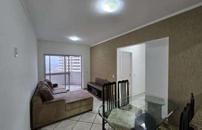 Apartamento à venda em praia grande-sp, no bairro mirim: 2 quartos, 1 sala, 1 banheiro, 1 vaga de garagem, 61m² de área.