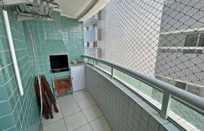 Apartamento 1 dormitório churrasqueira carvão no boqueirão praia grande - sp