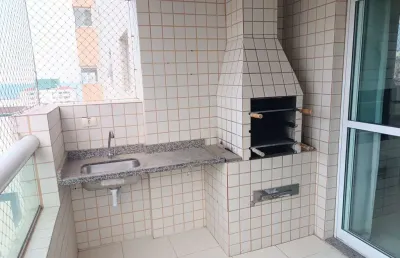 Venha conferir este incrível apartamento para locação na aviação, praia grande-sp: 1 quarto, 1 suíte, 1 sala, 1 banheiro, 50m²!
