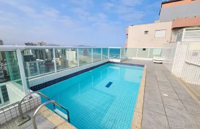 Apartamento para locação em praia grande-sp, bairro ocian! 2 quartos, 1 suíte, 1 sala, 2 banheiros, 1 vaga de garagem, 60m². venha conferir!