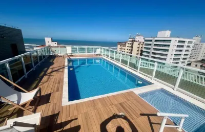 Apartamento à venda na aviação em praia grande-sp: 1 quarto, 1 sala, 1 vaga, 55m² de área. imperdível!