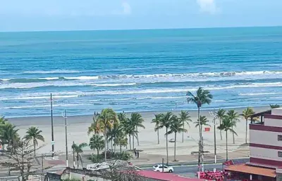 Apartamento vista mar à venda em praia grande-sp, ocian: 1 quarto, 1 sala, 1 banheiro, 1 vaga, 60m² de área. aproveite!
