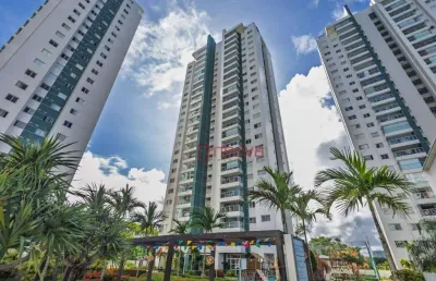 Aluga ótimo apartamento com 3 quartos, varanda gourmet, andar alto, armários, 88 m² por r$ 4.300/mês - patamares - salvador/ba